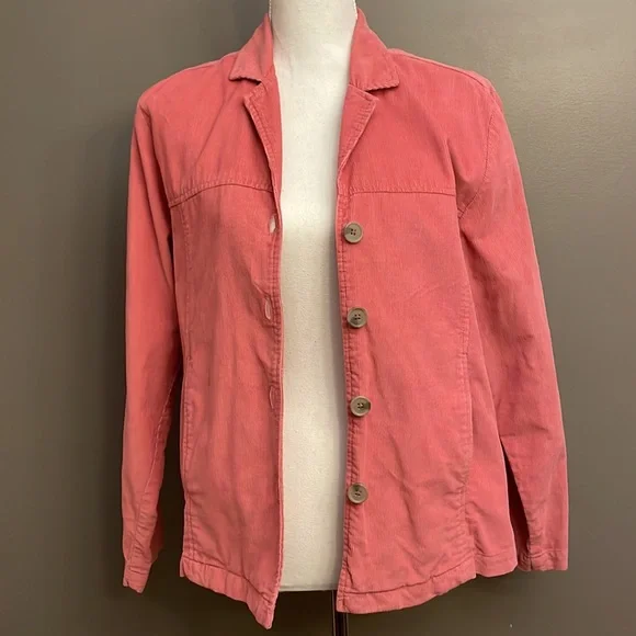 Appleseed’s Coral Corduroy Jacket Blazer. Size 6. - Picture 2 of 10